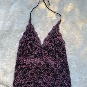 Y2K Bebe halter top size L